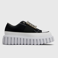 Roger Vivier 罗杰维维亚 Viv'Go系列 女士低帮休闲鞋 RVW64635870Q4U 黑色/白色 36.5