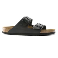 BIRKENSTOCK 勃肯 Arizona Birko-Flor 男士黑色双扣软木拖鞋凉鞋