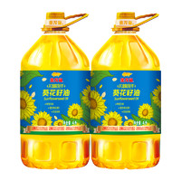 88VIP：金龙鱼 不油腻轻年阳光葵花籽油4L*2桶食用油葵油桶装