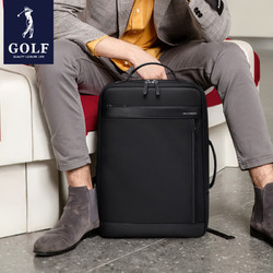 GOLF 高尔夫 大容量双肩包15.6英寸电脑背包 款式2-黑色