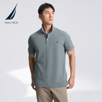 NAUTICA/诺帝卡男装夏季商务休闲棉氨透气短袖T恤polo衫男KX2100 4NV藏青(221) S 推荐：55-63KG