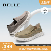 BeLLE 百丽 日常软底布鞋一脚蹬舒适帆布鞋7XP01BM3