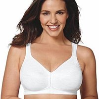 Playtex 倍儿乐 Women's 18 Hour Front Close Wirefree Back Support Posture Full Coverage Bra #E525