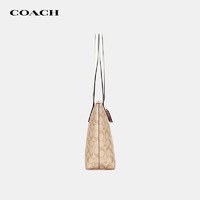 COACH 蔻驰 女包奢侈品官方奥莱老花tote托特包大容量单肩包手提包