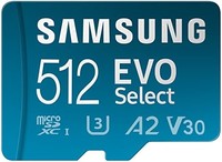 SAMSUNG 三星 EVO Select Micro SD 内存卡 + 适配器,512GB (MB-ME512KA/AM)