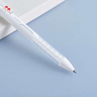 缤乐美(Paper Mate)中性笔0.5mm高颜值按动式签字笔学生心心笔系列G310蓝黑组合6支装