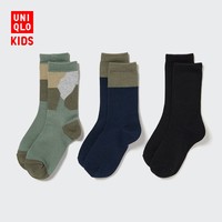 抖音超值购：UNIQLO 优衣库 童装/男童/女童 袜子(3双装新品) 462579