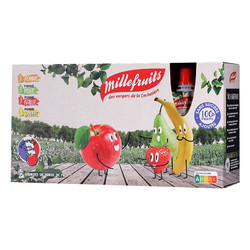 Millefruits 米莱菲 宝宝进口水果泥 90g 12袋