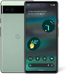 Google 谷歌 Pixel 6a - 5G Android 手机 - 带 12 百万像素摄像头和 24 小时电池的解锁智能手机 - Sage