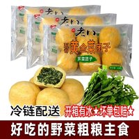 久美斋 九美斋许老八五谷黄金菜团子600g6只野菜粗粮玉米面包子 荠菜团子600g