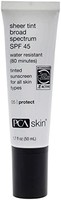 PCA SKIN 透明色调* SPF 45 - 通用有色哑光*,防水防汗UVA/UVB 防护,(1.7 盎司)
