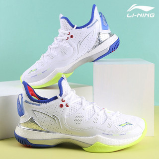 LI-NING 李宁 战戟III 李宁羽毛球鞋专业比赛男鞋缓震回弹稳定支撑 AYAR025-1