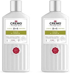 Cremo 2合1洗发水和护发素，适用于平衡易打理的*