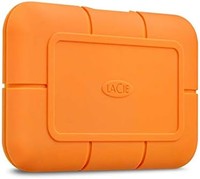 LACIE 莱斯 Rugged SSD 1 TB 外置 SSD，2.5 英寸，PC 和 Mac，包括 3 年救援服务，型号：STHR1000800