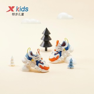 XTEP 特步 儿童2022春秋新款小童宝宝学步鞋软底儿童健康鞋男女童防滑鞋