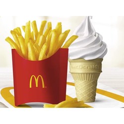 McDonald's 麦当劳 薯条冰淇淋两件套 单次券 电子优惠券