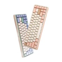 百亿补贴：VARMILO 阿米洛 VXB 67 迷你洛-尤加利 三模机械键盘 67键 静电容V2樱花粉轴