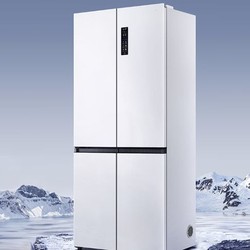 TCL 超薄零嵌系列 R455T9-UQ 对开门冰箱 455L 韵律白