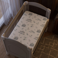 VALDERA 瓦德拉 婴儿床床笠纯棉儿童床单婴幼儿床上用品宝宝拼接床床罩