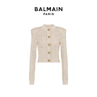 BALMAIN 巴尔曼 女士圆领针织衫 AF0KL009KE25 米色 40