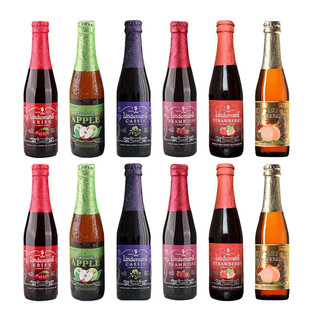 Lindemans 林德曼 果味  精酿啤酒  6款12瓶 组合装250ml*12瓶  啤酒整箱