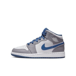 AIR JORDAN 正代系列 Air Jordan 1 Mid 男子篮球鞋 DQ8426-014 水泥灰/白/纯蓝 42.5