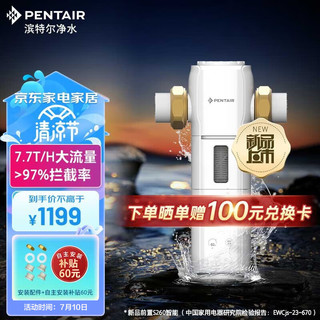 滨特尔（pentair） 前置过滤器大通量家用全屋自来水管道过滤器虹吸正反冲洗家用净水器 S260智能前置过滤器