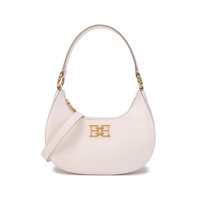巴利（BALLY）女士手提单肩斜挎包腋下包骨白色迷你款 BLEYR 102 6300040