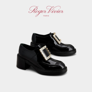 Roger Vivier 罗杰维维亚 女士高跟乐福鞋 RVW59834630D1P-1 黑色 38.5