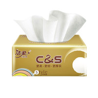 C&S 洁柔 金尊纯韧系列 抽纸 3层*100抽*4包(195*123mm)