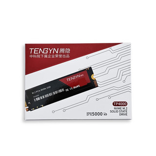 TENGYIN 腾隐 中科院出品 精选长江存储晶圆SSD固态硬盘Gen4 NVMe TP4000PRO 2TB 读速7500MB/S