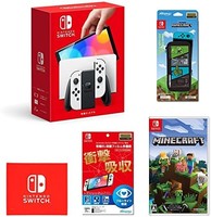 Nintendo 任天堂 Joy-Con(L)/(R) 白色 Nintendo Switch 有机 EL 多功能 + Minecraft - Switch