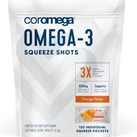 coromega Omega 3 鱼油补充剂,650 毫克120 个