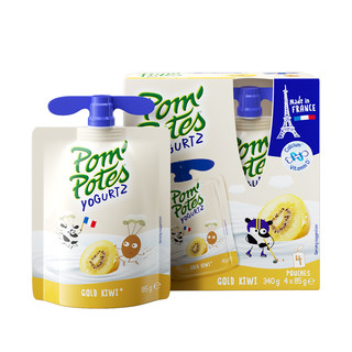 法优乐酸奶法国原装进口儿童宝宝常温零食黄金奇异果味85g*4袋