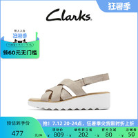 Clarks 其乐 女士夏季时尚休闲厚底坡跟鞋舒适女凉鞋