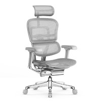 PLUS会员：保友办公家具 金豪E 2代 人体工学电脑椅 银白色 Q4.0版