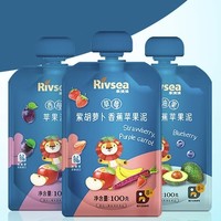 PLUS会员：Rivsea 禾泱泱 宝宝水果泥 水果泥 100g*3袋装