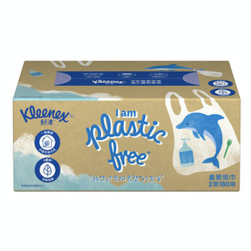 Kleenex 舒洁 环保系列 盒装抽纸 2层*180抽*6盒(190*175mm)