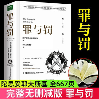 罪与罚正版原著全译 陀思妥耶夫斯基 世界名著文学小说畅销书外国经典长篇心理小说