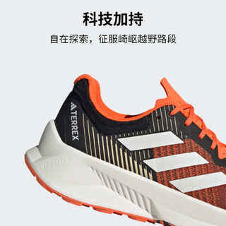 adidas阿迪达斯官方TERREX SOULSTRIDE FLOW男舒适户外越野跑鞋 橙色/黑色/白色 40.5(250mm)