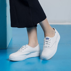 Keds 皮面厚底松糕鞋 WH55748-A