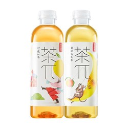 NONGFU SPRING 农夫山泉 茶π900ml*4瓶大瓶整箱茶派柠檬红茶蜜桃乌龙茶果味饮料