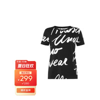 MOSCHINO 字母印花 女士短袖T恤 1928 9012  黑色 S