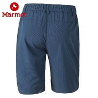 Marmot 土拨鼠 23年夏季新款运动裤户外休闲弹力透气男士速干裤短裤