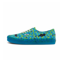 VANS 范斯 官方 塔卡沙联名Authentic水晶蓝透明底地球涂鸦板鞋