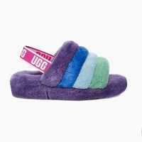 UGG 全球购 新款 官方正品 PRIDE FLUFF YEAH 羊毛拖 日常居家 小清新可爱 棉拖鞋女88276