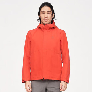 KAILAS 凯乐石 男款徒步冲锋衣登山服轻量防风防水外套 KG2111502 幸运红 L