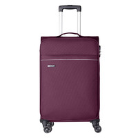 WEPLUS唯加旅行箱行李箱布箱大容量经典简约商务轮密码锁登机WP750 紫红色 20英寸