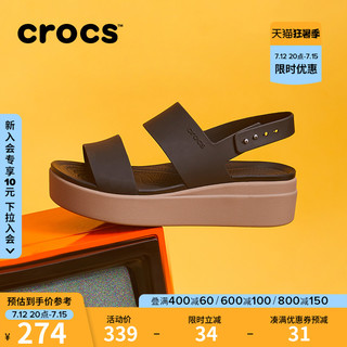 crocs 卡骆驰 多色可选女生百搭厚底凉鞋