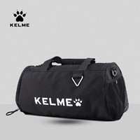 KELME 卡尔美 运动桶包健身包干湿分离圆筒斜跨包训练拎包旅行背包 9996566 黑色